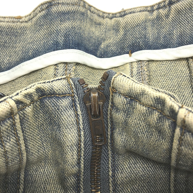 Jaded London Chelsea Light Wash Denim Belted Kilt Mini Dress Size UK 6 NEW