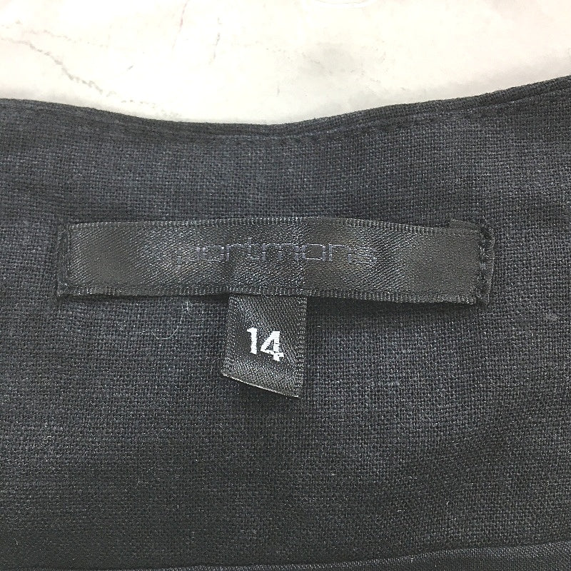 Portmans Olivia Linen Blend Black Vest Ladies Size AU 14 NEW