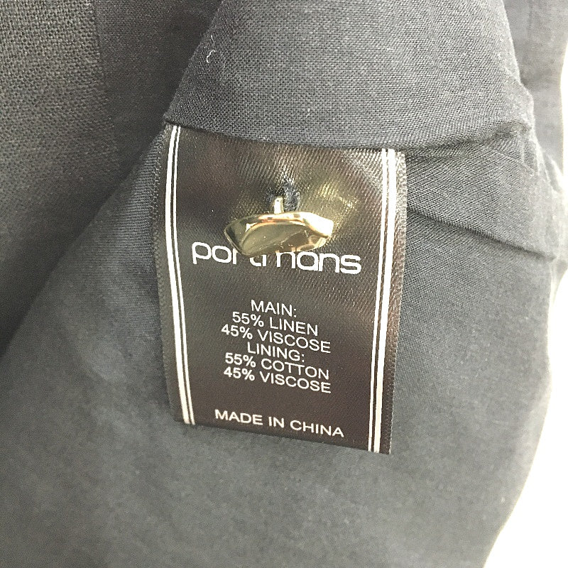 Portmans Olivia Linen Blend Black Vest Ladies Size AU 14 NEW