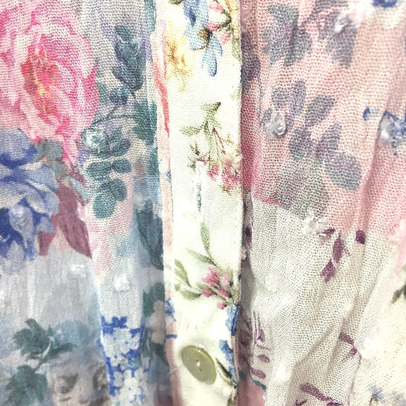 Just Jeans Luna Tiered Floral Pink Blue Dress Ladies Size AU 12 NEW