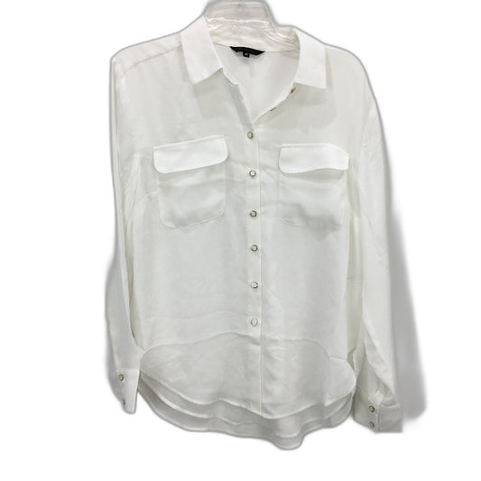 Portmans Jayden Slim Fit White Button Through Shirt Ladies Size AU 10 NEW