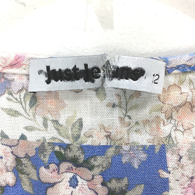 Just Jeans Margot Floral Patch Style Print Short Dress Ladies Size AU 12 NEW