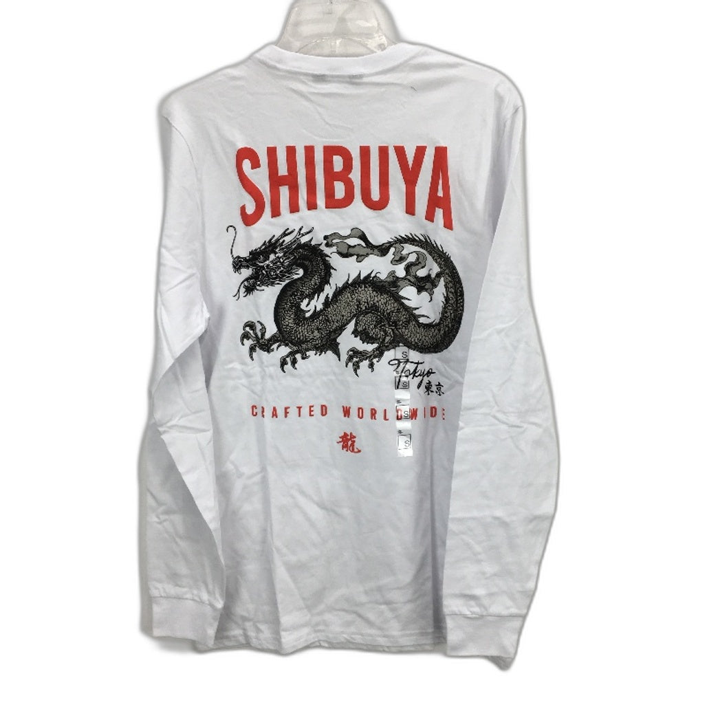Jay Jays Urban Shibuya Dragon Long Sleeve White Tee Mens Size Small NEW