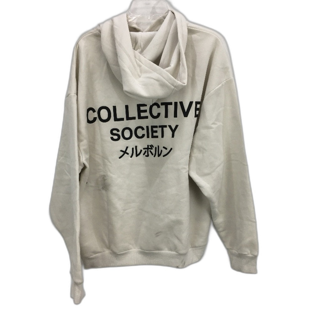 Jay Jays Collective Society Ecru Oversized Fit Hoodie Mens Size Medium NEW