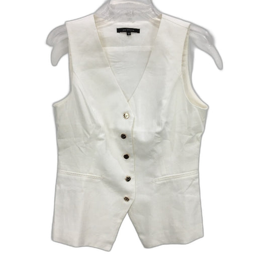 Portmans Olivia Linen Blend White Vest Ladies Size AU 10 NEW