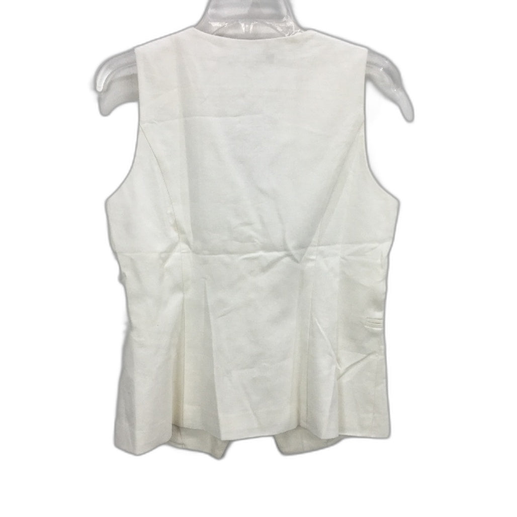 Portmans Olivia Linen Blend White Vest Ladies Size AU 10 NEW