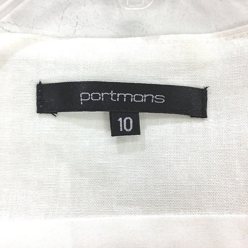 Portmans Olivia Linen Blend White Vest Ladies Size AU 10 NEW