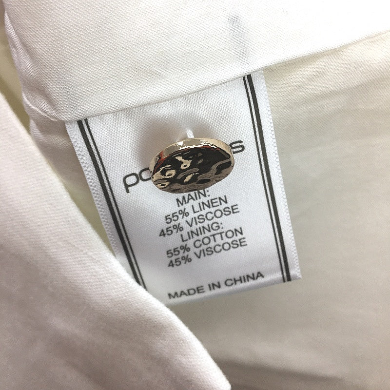 Portmans Olivia Linen Blend White Vest Ladies Size AU 10 NEW