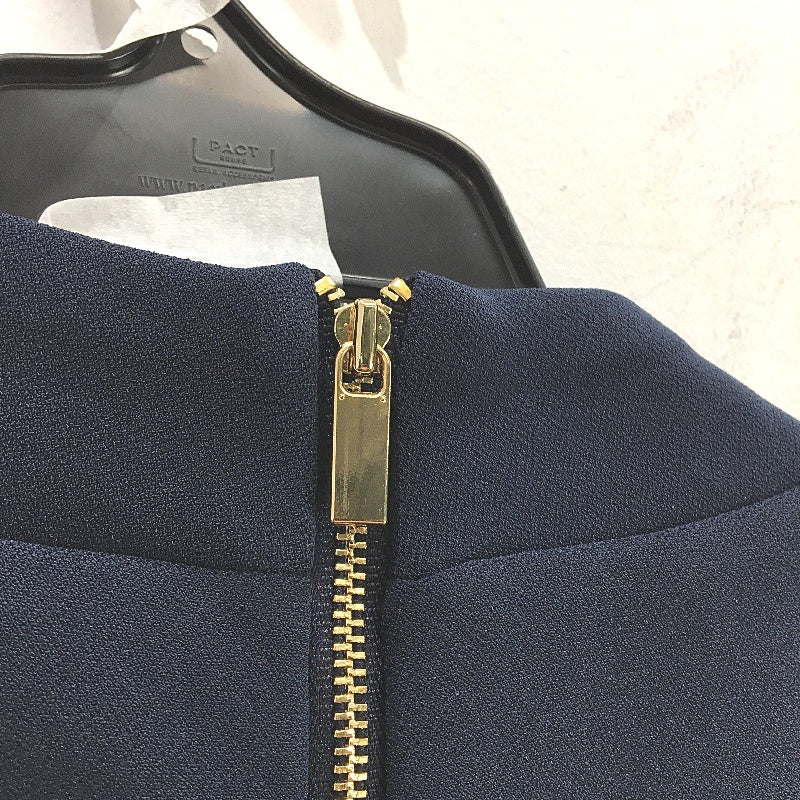 Portmans Rosie Fit & Flare Navy Blue Sleeveless Midi Dress Ladies Size AU 12 NEW