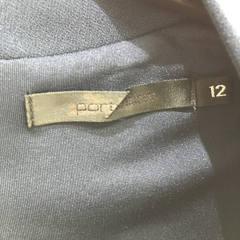 Portmans Rosie Fit & Flare Navy Blue Sleeveless Midi Dress Ladies Size AU 12 NEW