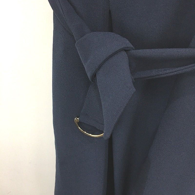 Portmans Rosie Fit & Flare Navy Blue Sleeveless Midi Dress Ladies Size AU 12 NEW