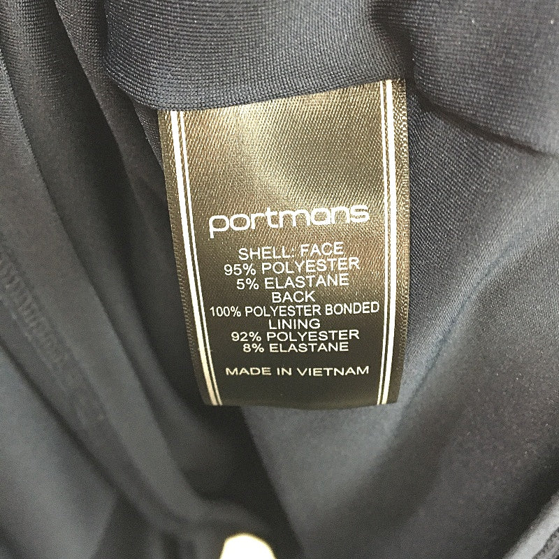 Portmans Rosie Fit & Flare Navy Blue Sleeveless Midi Dress Ladies Size AU 12 NEW