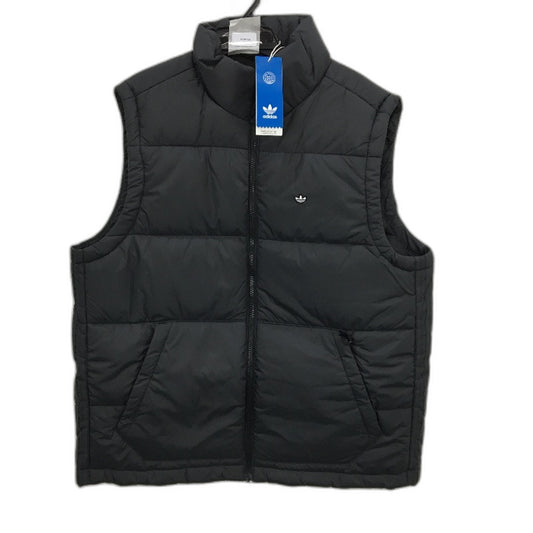 Adidas Originals Padded Stand Up Collar Black Puffer Vest Mens Size Medium NEW