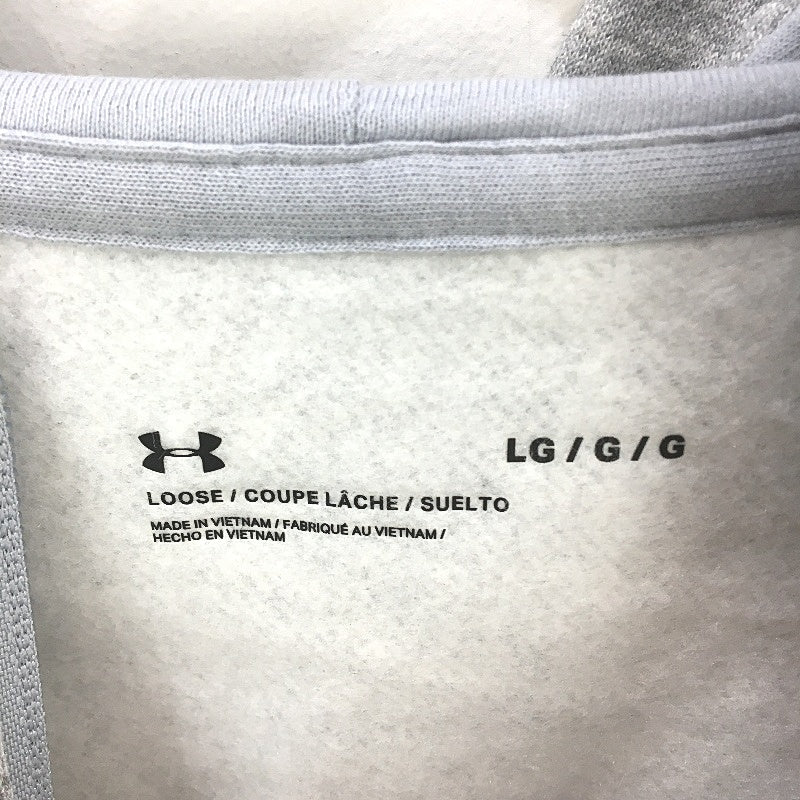 Under Armour Rival Fleece Full Zip Grey Marle Hoodie Mens Size Large NEW