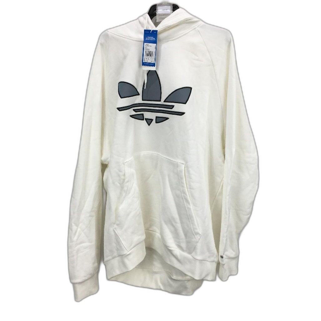 Adidas Adicolor Iridescent Shattered Trefoil White Hoodie Mens Size 2XL NEW