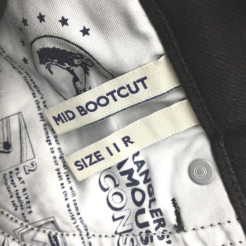 Wrangler Classic Mid Waist Stretch Bootcut Black Jean Ladies Size R11 NEW