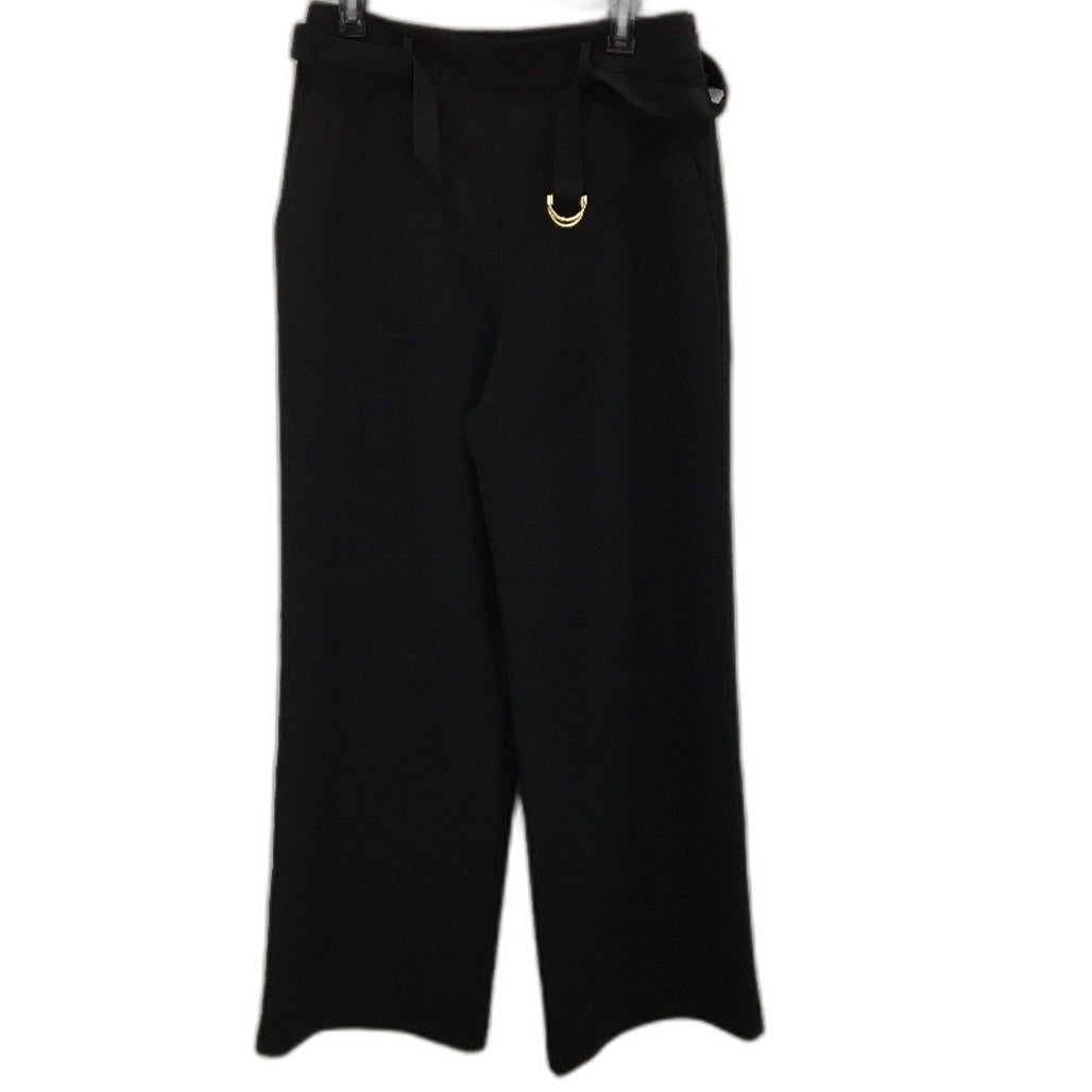 Portmans Soho Wide Straight Leg Black Pants Ladies Size AU 12 NEW