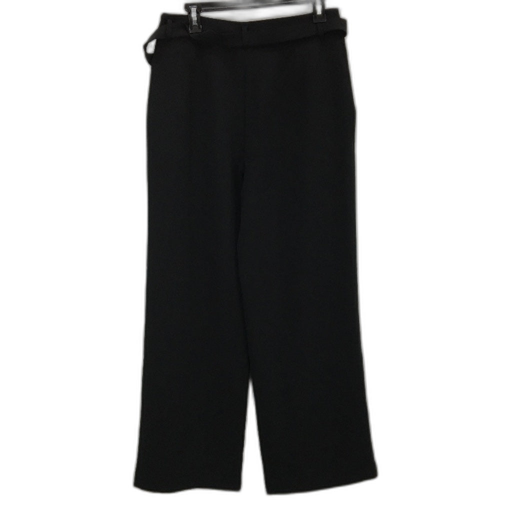 Portmans Soho Wide Straight Leg Black Pants Ladies Size AU 12 NEW