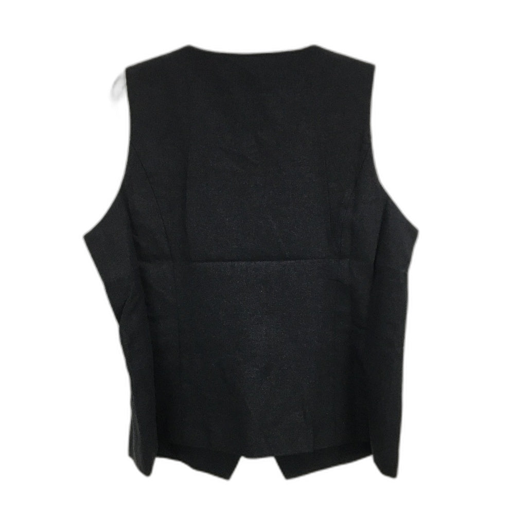 Portmans Olivia Linen Blend Black Vest Ladies Size AU 18 NEW
