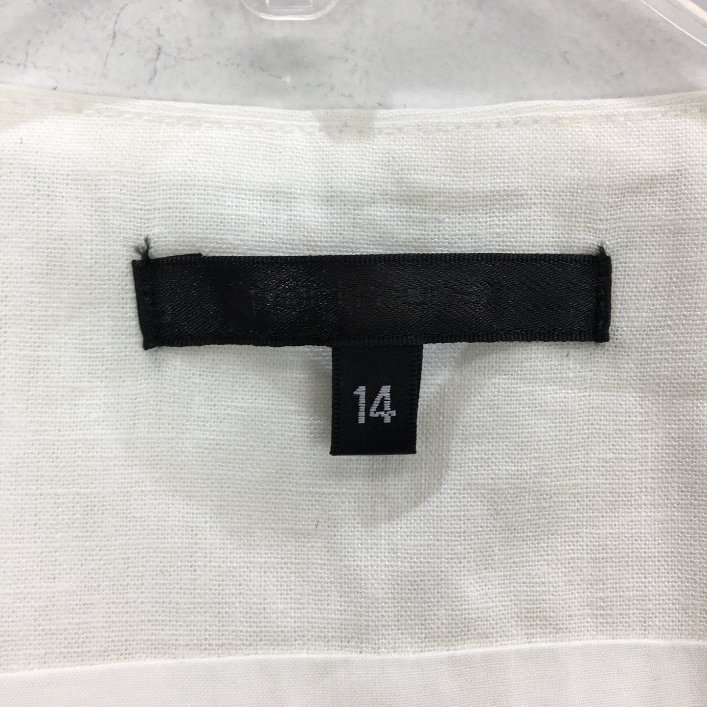 Portmans Olivia Linen Blend White Vest Ladies Size AU 14 NEW