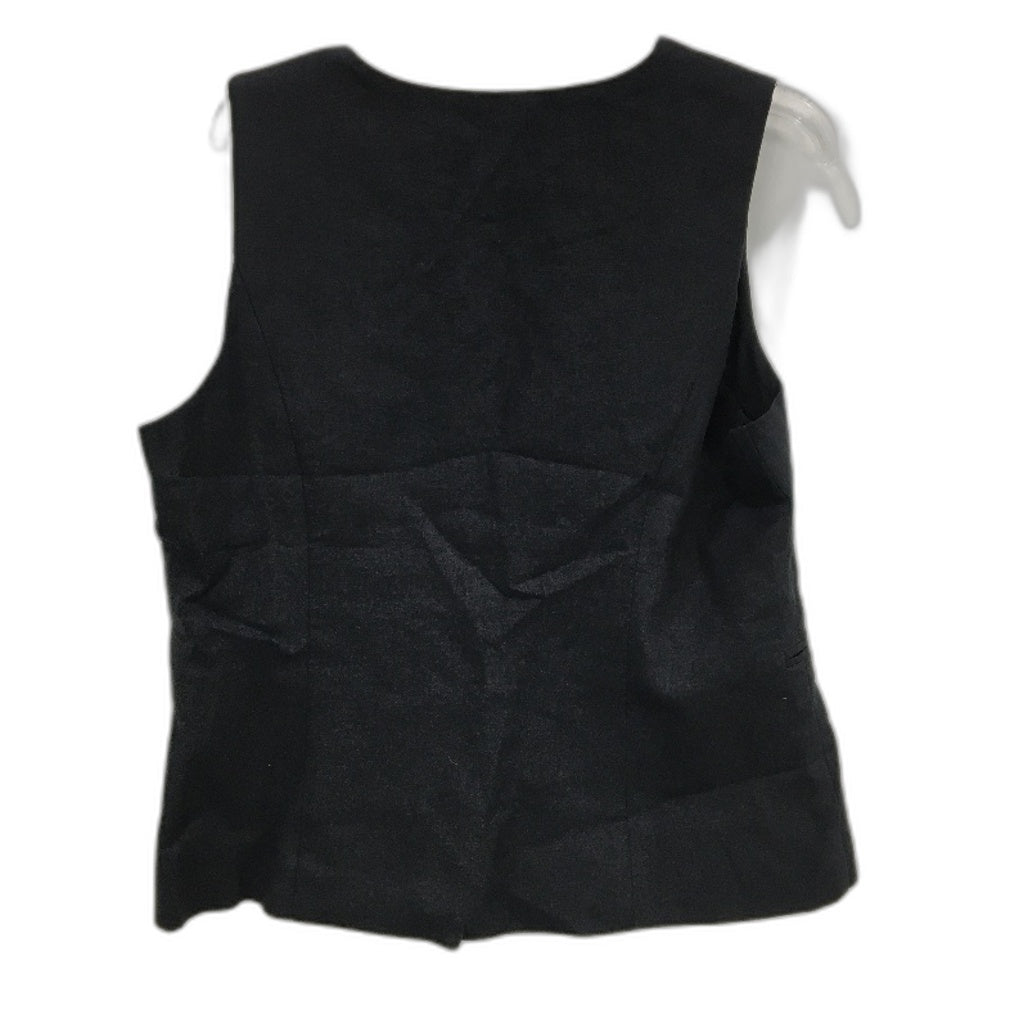 Portmans Olivia Linen Blend Black Vest Ladies Size AU 16 NEW