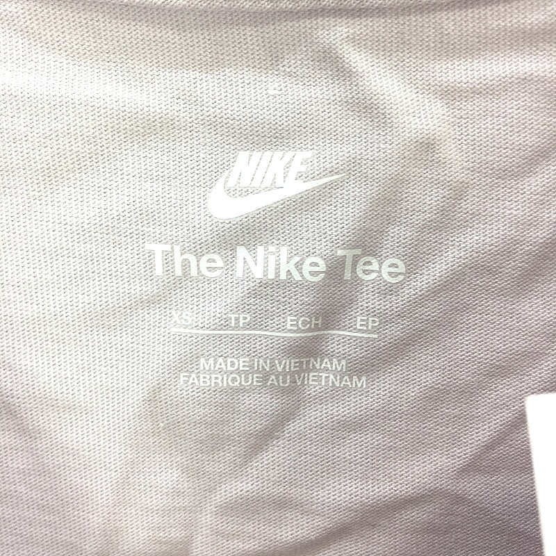 Nike Embroidered Fur Detail Logo Lilac Tee Shirt Ladies Size XS NEW