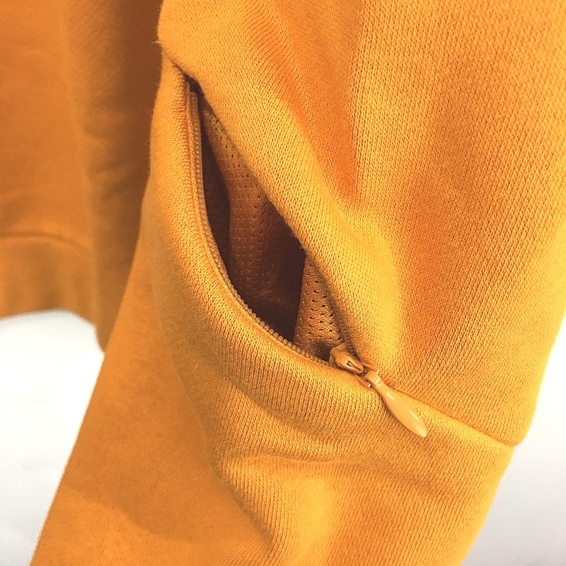 Adidas Future Icon Winterised Crew Neck Orange Sweatshirt Mens Size Large NEW