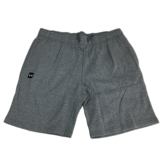 Under Armour Rival Grey Marle Cotton Blend Fleece Shorts Mens Size 2XL NEW