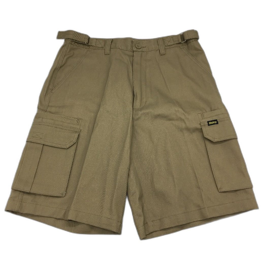 Bisley Workwear Carpenter Khaki Tan Cargo Work Shorts Mens Size 82/32 NEW
