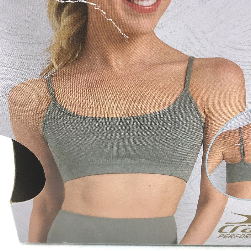 Crane Performance Green 2 Piece Activewear Crop Top & Bike Shorts Size 8 XS NEW