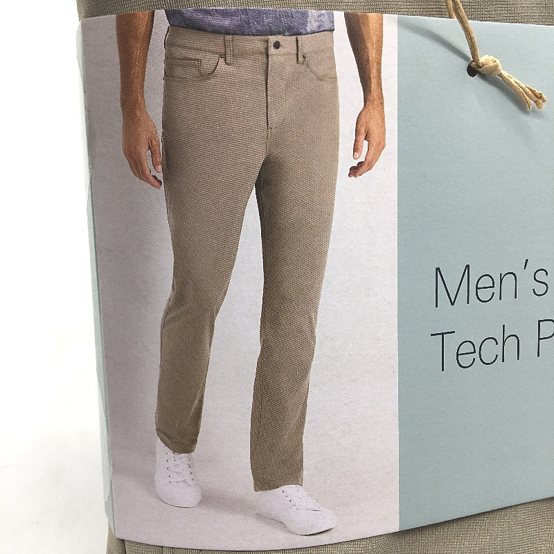 Crane Performance Khaki Casual Stretch Tech Pants Mens Size L NEW