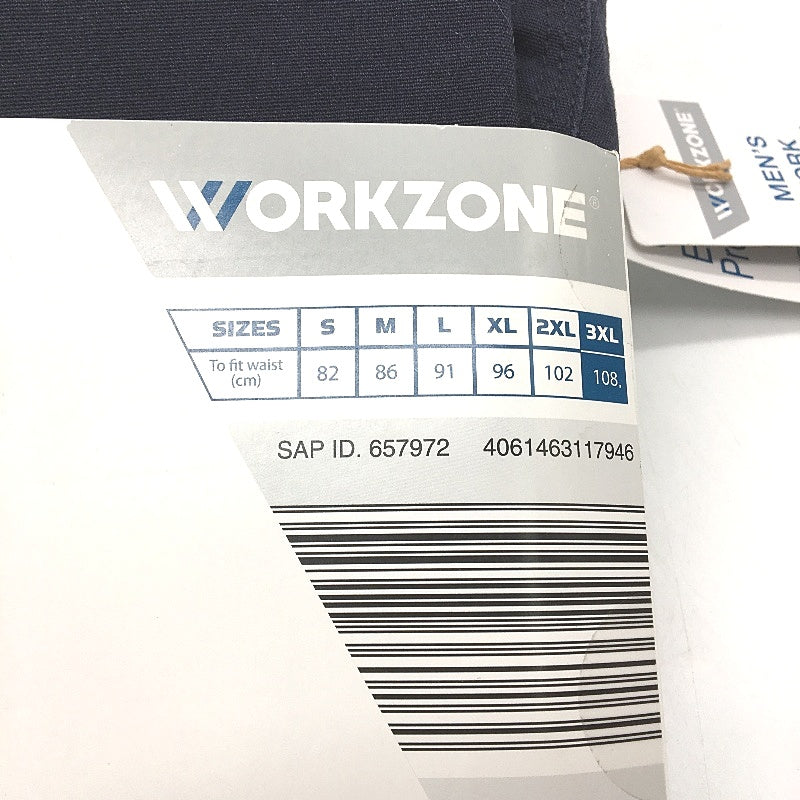 Workzone Navy Blue UPF 50+ Cotton Drill Stretch Work Shorts Mens Size 3XL NEW