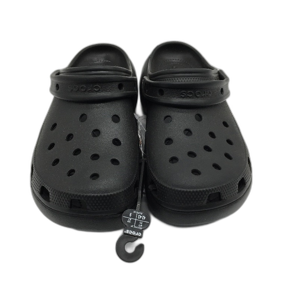 Crocs Comfort Classic Platform Clog Shoe Black Ladies Adult US 11 EU 42-43 NEW