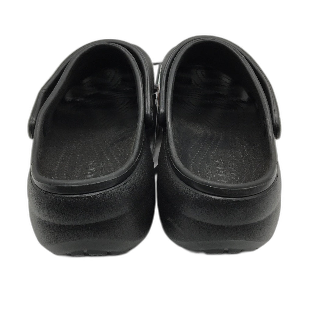 Crocs Comfort Classic Platform Clog Shoe Black Ladies Adult US 11 EU 42-43 NEW