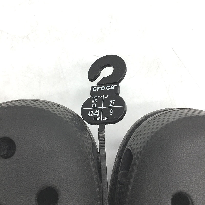 Crocs Comfort Classic Platform Clog Shoe Black Ladies Adult US 11 EU 42-43 NEW