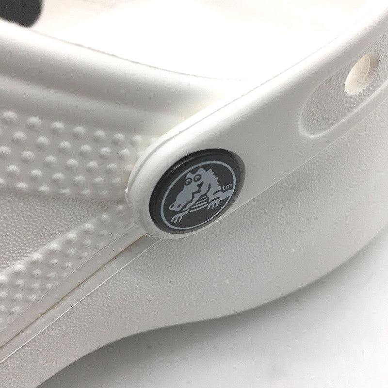 Crocs Comfort Classic Platform Clog Shoe White Ladies Roomy Fit US9 EU 39-40 NEW