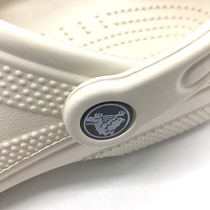 Crocs Iconic Comfort Classic Noir Clog Shoe Bone Unisex US Size M10 W12 NEW