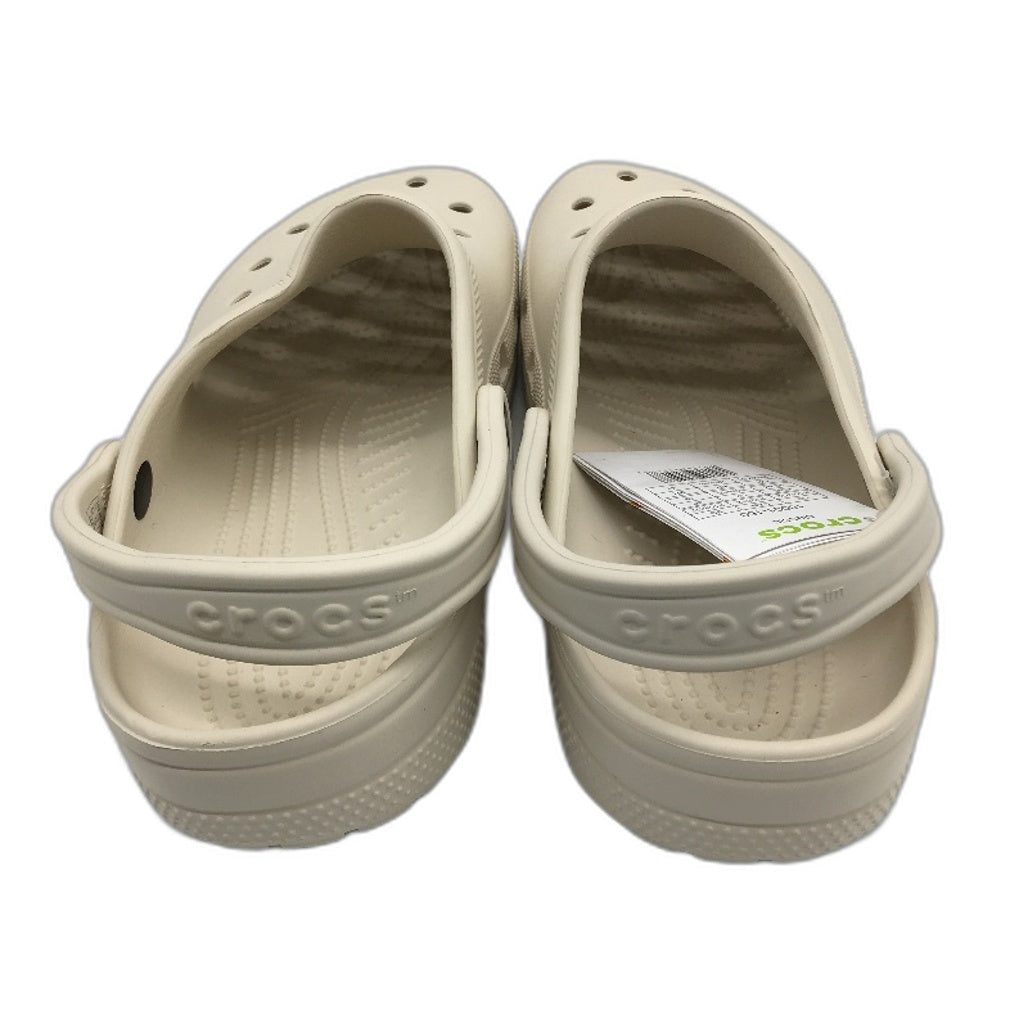 Crocs Iconic Comfort Classic Noir Clog Shoe Bone Unisex US Size M10 W12 NEW