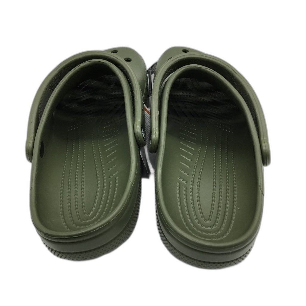 Crocs Iconic Comfort Classic Clog Shoe Army Green Mens Size US 13 EU 48-49 NEW