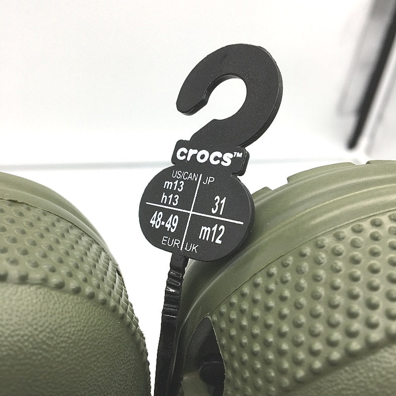 Crocs Iconic Comfort Classic Clog Shoe Army Green Mens Size US 13 EU 48-49 NEW