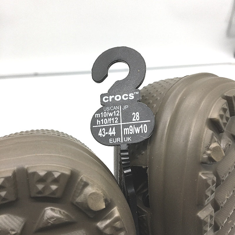 Crocs Iconic Comfort Classic Noir Clog Shoe Chocolate Unisex US Size M10 W12 NEW