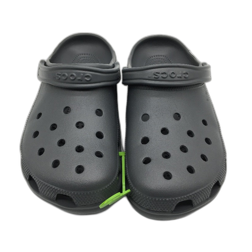 Crocs Iconic Comfort Classic Noir Clog Shoe Slate Grey Unisex US Sze M10 W12 NEW