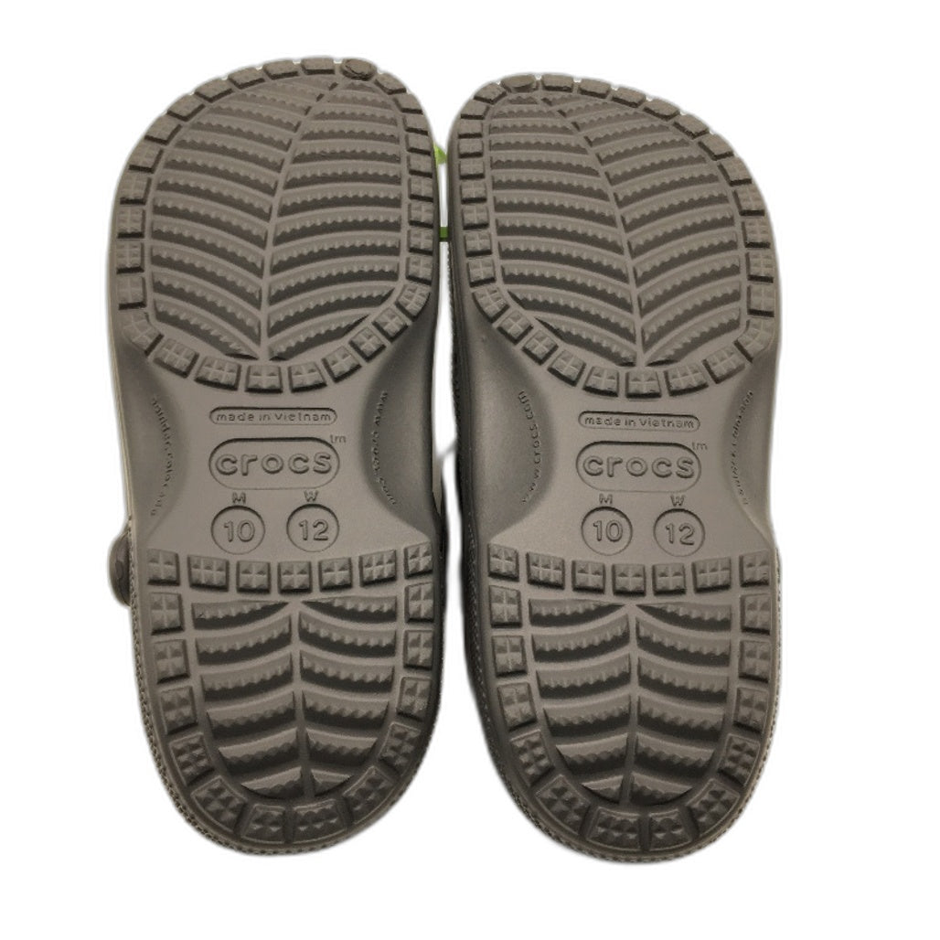 Crocs Iconic Comfort Classic Noir Clog Shoe Slate Grey Unisex US Sze M10 W12 NEW