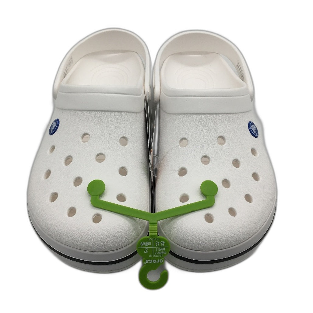 Crocs Iconic Comfort White Crocband Clog Shoe Unisex US Size M9 W11 NEW