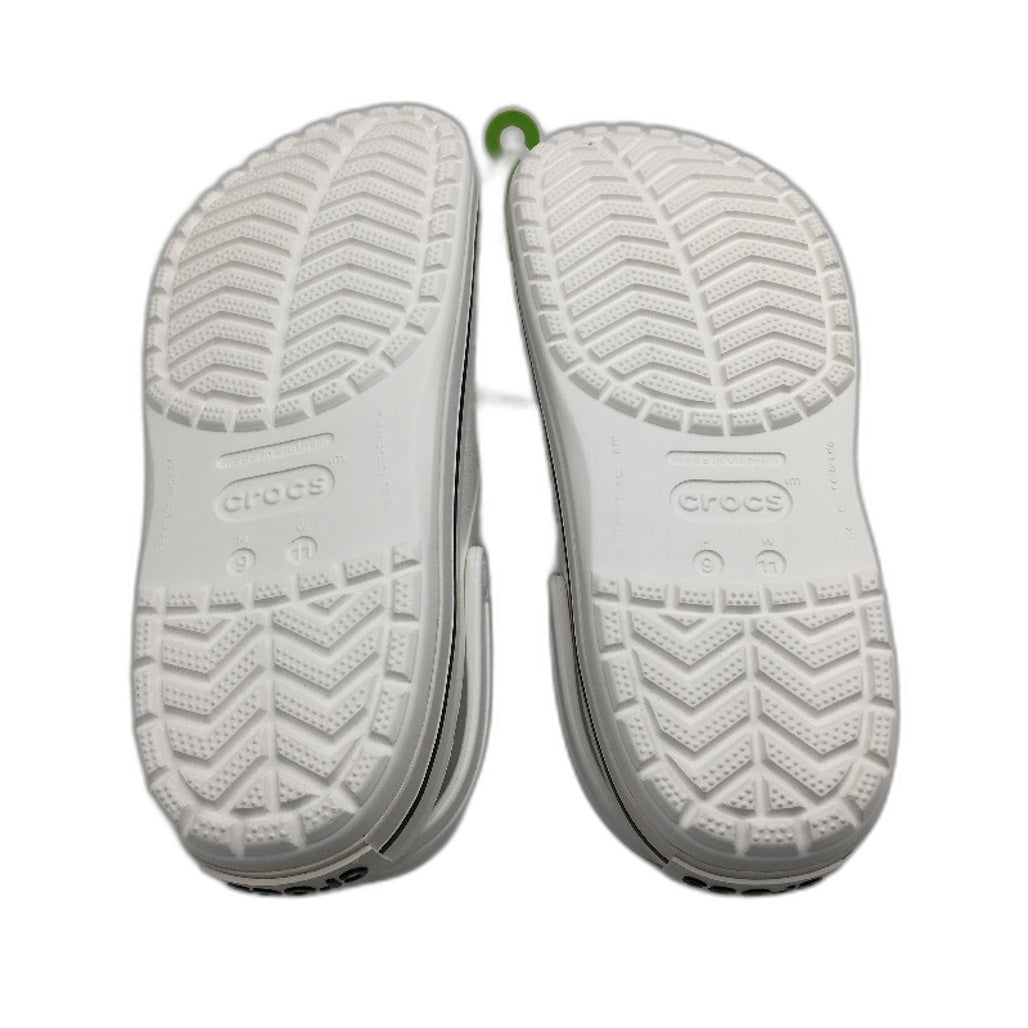 Crocs Iconic Comfort White Crocband Clog Shoe Unisex US Size M9 W11 NEW
