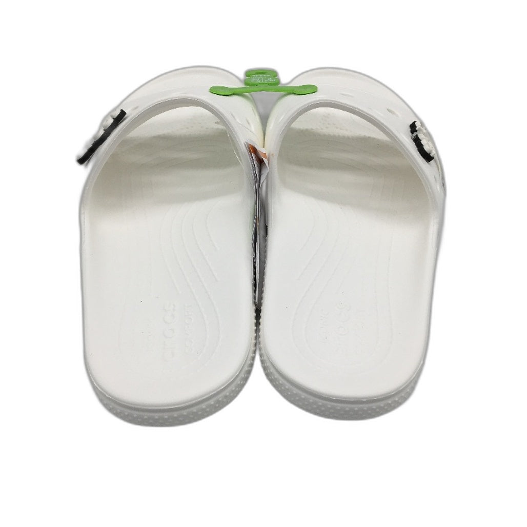 Crocs Iconic Comfort White Classic Slide Sandals Unisex US Size M8 W10 NEW