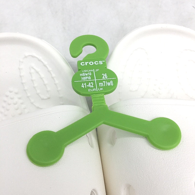 Crocs Iconic Comfort White Classic Slide Sandals Unisex US Size M8 W10 NEW