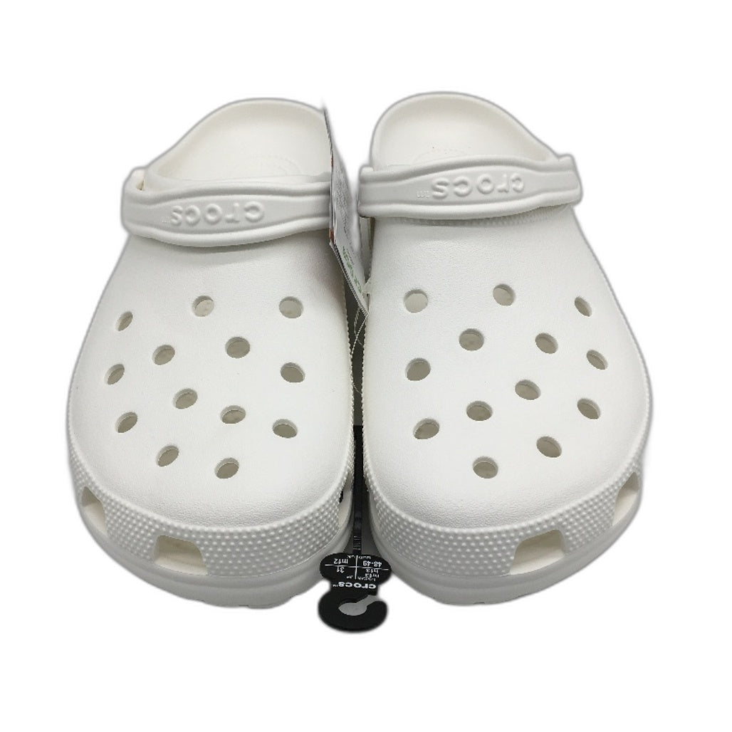 Crocs Iconic Comfort Classic Clog Shoe White Blanc Mens Size US 13 EU 48-49 NEW