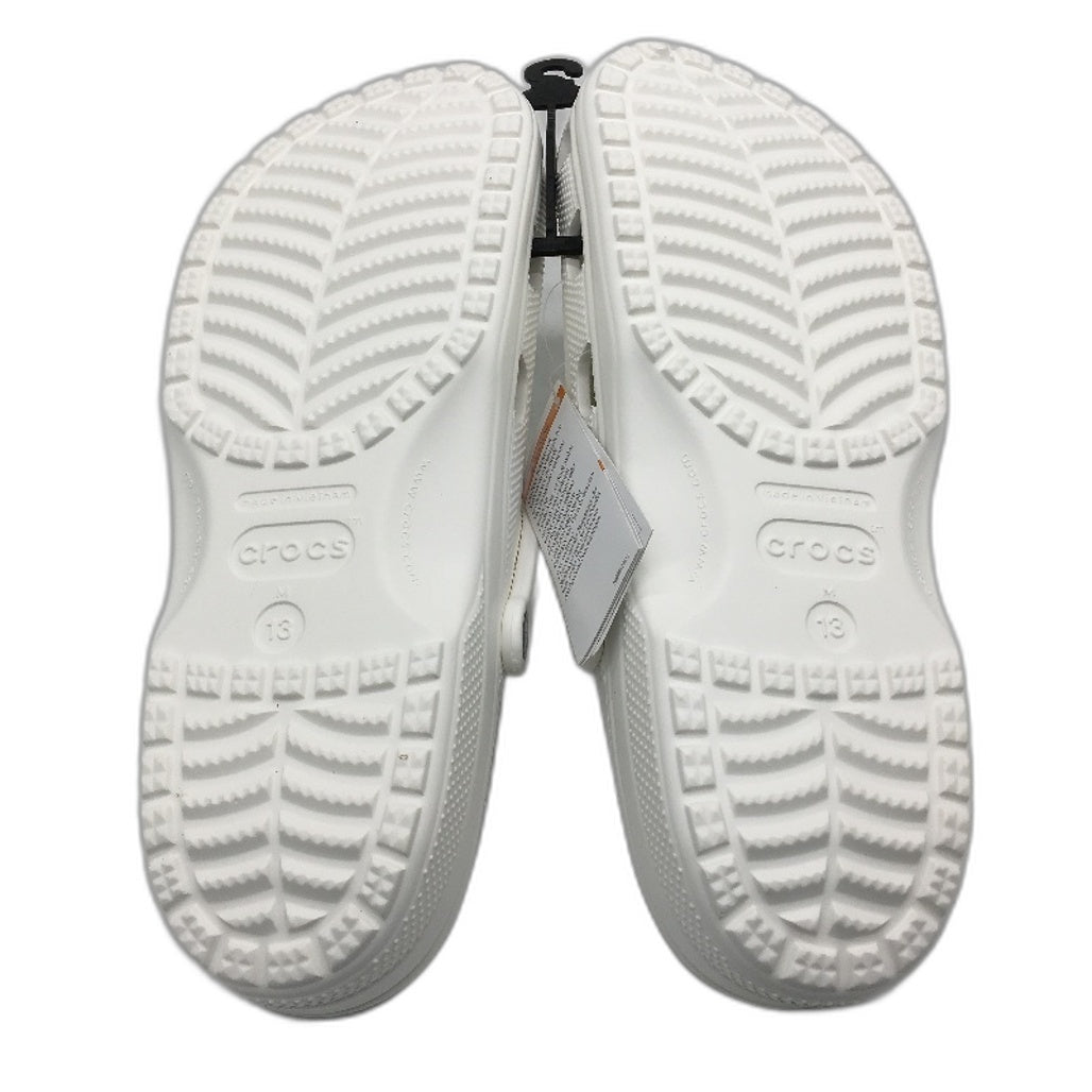 Crocs Iconic Comfort Classic Clog Shoe White Blanc Mens Size US 13 EU 48-49 NEW
