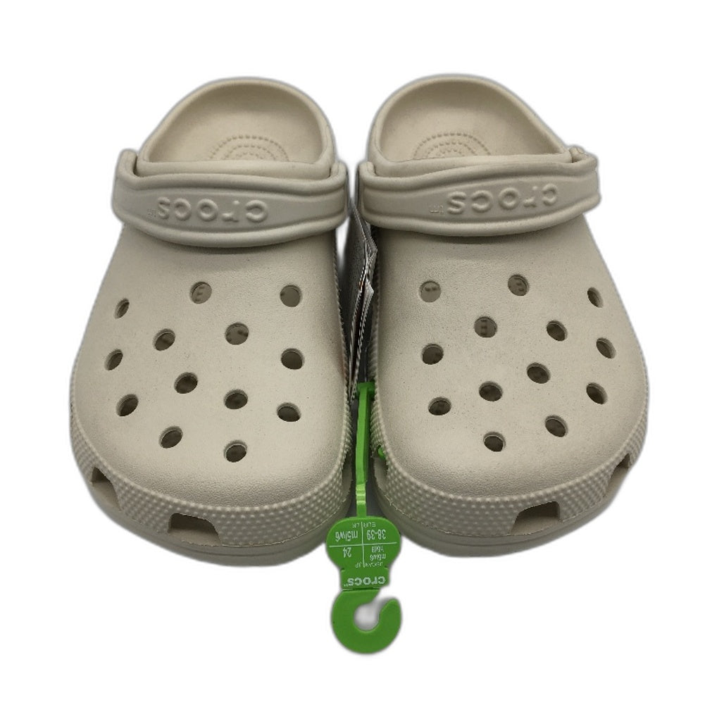 Crocs Iconic Comfort Classic Clog Shoe Bone Beige Unisex US Size M6 W8 NEW